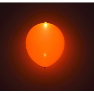 Orange LED 11" latex ballon - 5-Pack